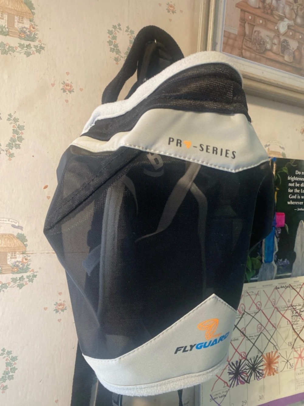 NEW in box Shires Fly Guard Pro Fine Mesh horse fly mask, black and silver